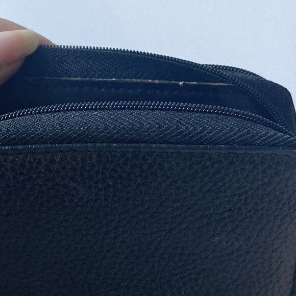 NEW Buxton Black Genuine Leather Wizard Accordian Wallet Coins Leather Goods - Picture 14 of 15